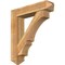 Ekena Millwork Balboa Arts and Crafts Rough Sawn Bracket w/ Offset Brace, Western Red Cedar, 8"W x 36"D x 40"H BKT0806X36X40BOA03RWR - alternate 1